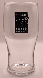 Black Sheep Brewery 2009 pint glass glass