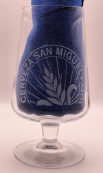 San Miquel 2014 pint glass glass