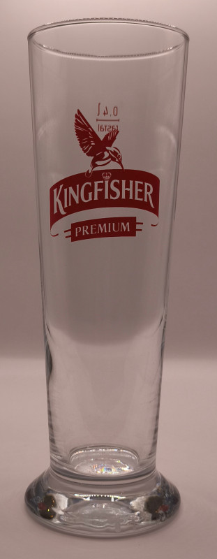 Kingfisher Premium 40cl beer glass glass