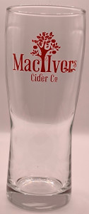 MacIvor's Cider 2017 pint glass glass