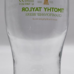 Timothy Taylor 2009 pint glass glass