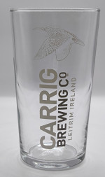 Carrig Brewing 2015 pint glass glass