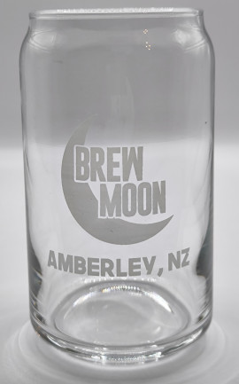 Brew Moon beer glass