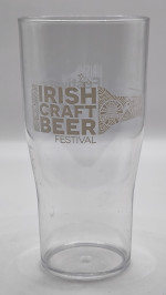 Irish Craft Beer Festival 2019 half pint plastic glass glass