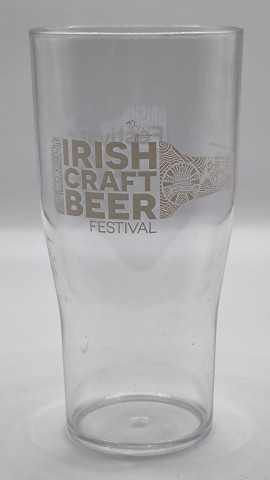 Irish Craft Beer Festival 2019 half pint plastic glass