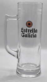 Estrella Galicia 40cl tankard glass