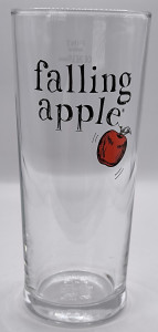 Falling Apples 2015 pint glass glass