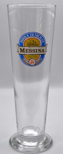 Messina half pint beer glass glass