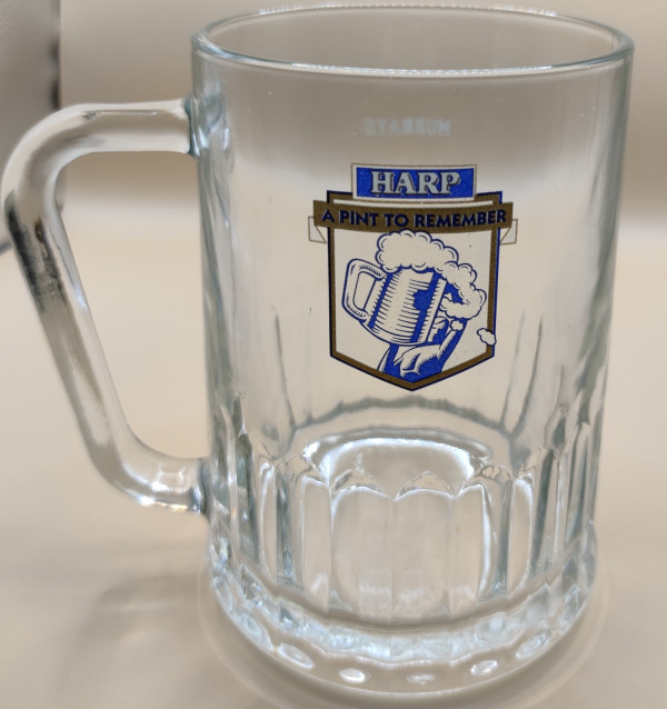 Harp Lager Tankard glass