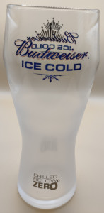 Budweiser Ice Cold glass