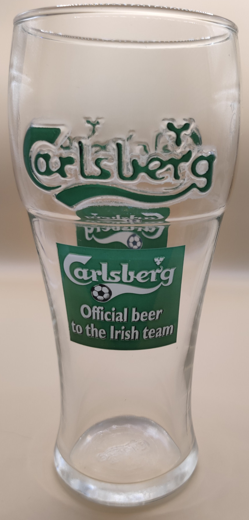 Carlsberg Official Beer to the Irish football team - Nicks Beer Glass ...