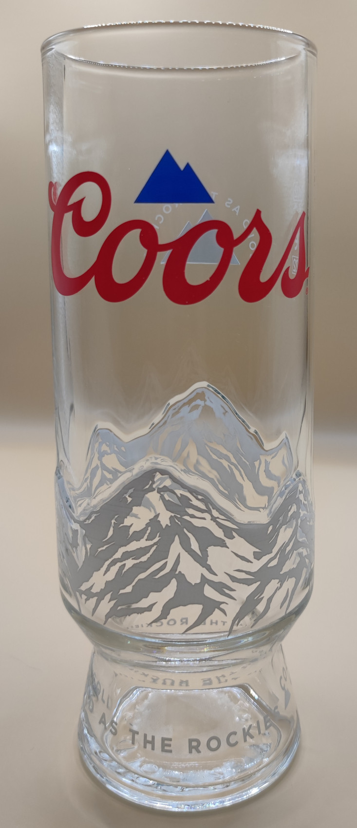 Coors Light mountains pint glass - Nicks Beer Glass Collection