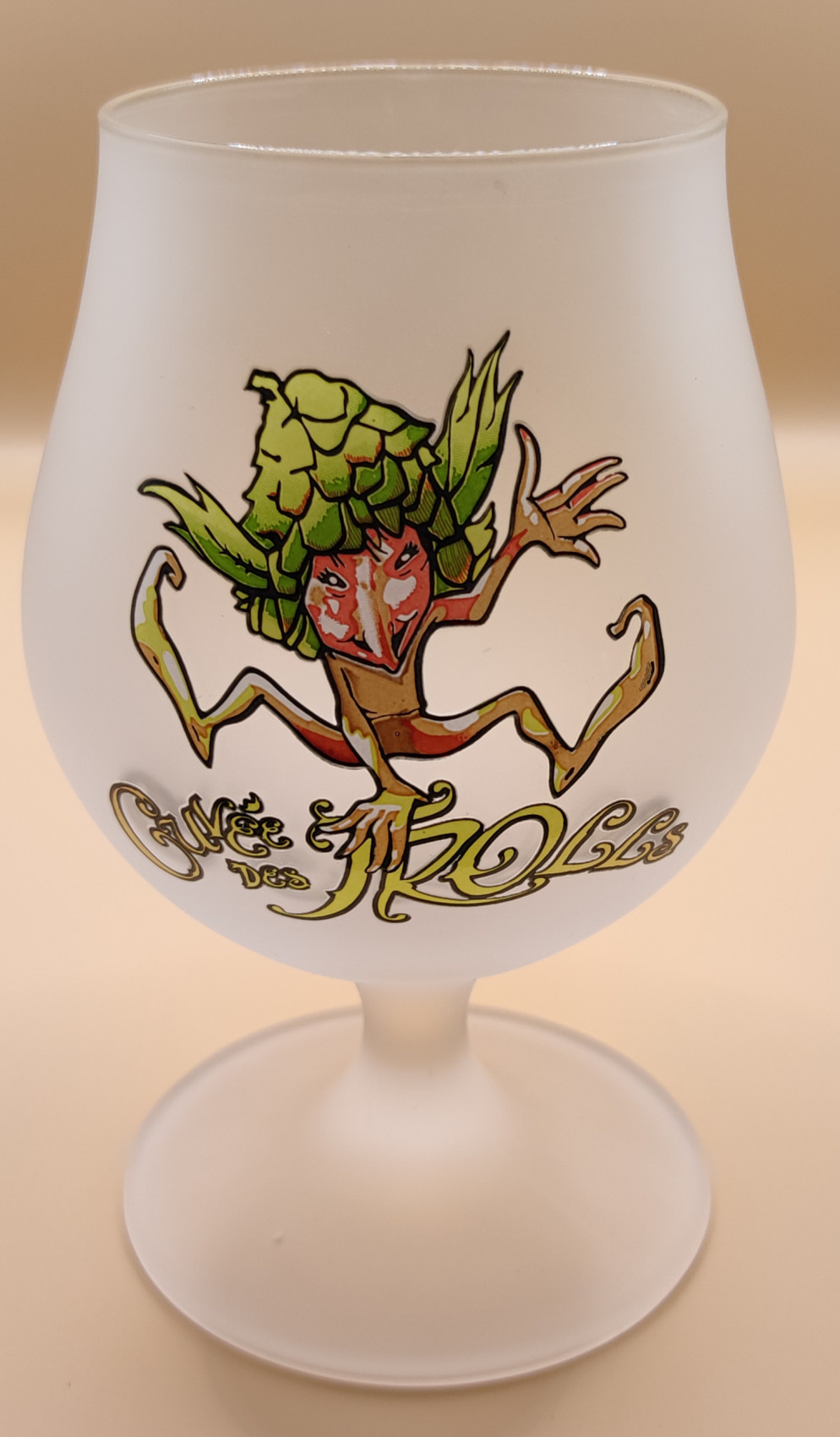 Cuvée des Trolls 25cl 2022 chalice - Nicks Beer Glass Collection