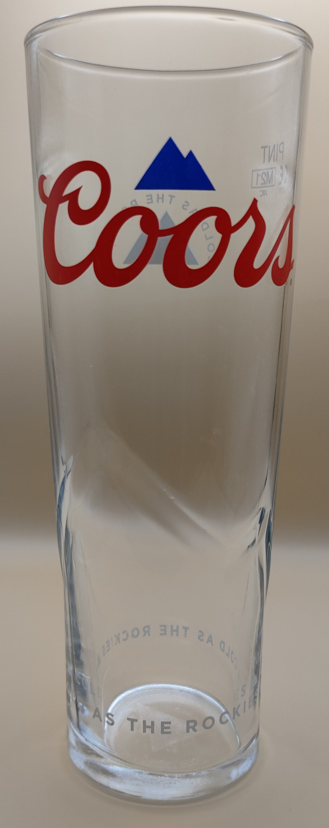 Coors Light Tall - Nicks Beer Glass Collection